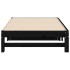 Sofá cama extraíble madera maciza de pino negro 2x(75x190)