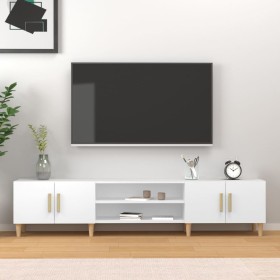 Mueble para TV madera contrachapada blanco 180x31,5x40