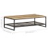 Mesa de centro de madera maciza reciclada 110x60x35
