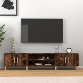 Mueble para TV madera contrachapada roble ahumado