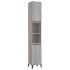 Armario de baño madera contrachapada gris Sonoma 30x30x190