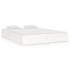 Estructura de cama de madera maciza blanca 140x190