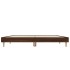 Estructura de cama madera contrachapada marrón roble 135x190