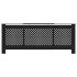 Cubierta para radiador MDF negro 205