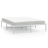 Estructura de cama de metal blanca 150x200