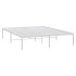 Estructura de cama de metal blanca 150x200