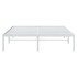 Estructura de cama de metal blanca 150x200