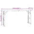 Mesa plegable de bar madera maciza abeto 170x50x75/105