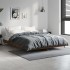 Estructura de cama madera de ingeniería marrón roble 135x190