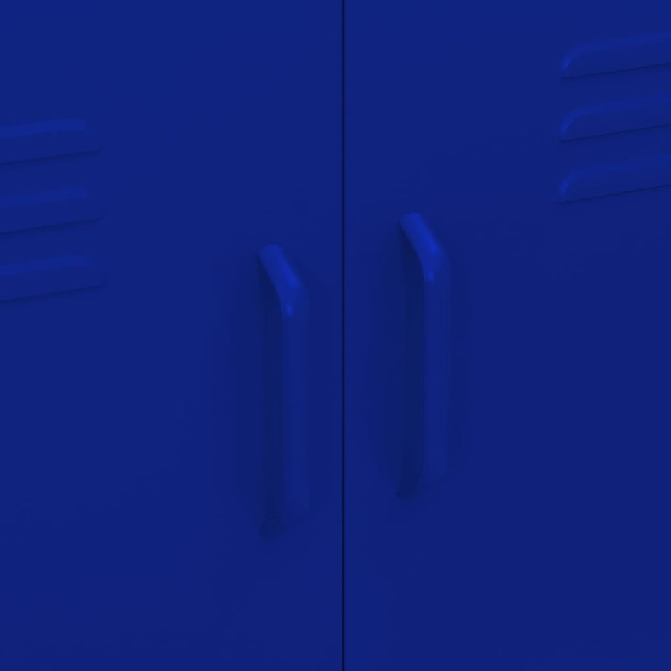 Armario de almacenamiento acero azul marino 80x35x101,5