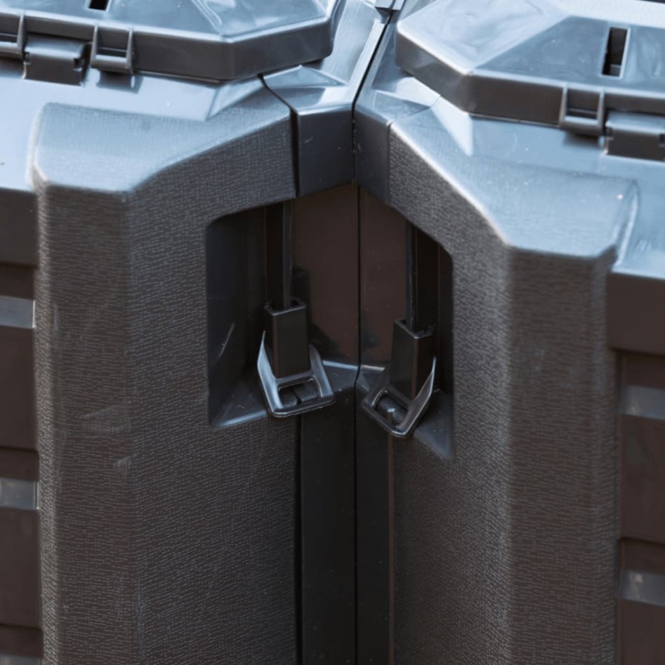 Nature contenedor térmico para compost 1200 L color negro