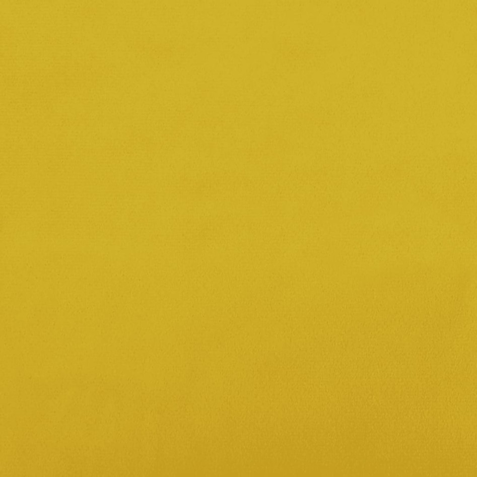 Sillón de relax con taburete terciopelo amarillo