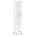 Aparador alto madera contrachapada blanco brillo 34,5x34x180