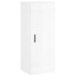 Aparador alto madera contrachapada blanco brillo 34,5x34x180