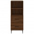 Aparador alto madera contrachapada roble marrón 34,5x34x180