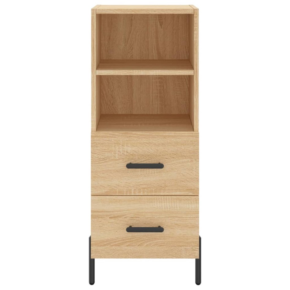 Aparador de madera contrachapada roble Sonoma 34,5x34x180