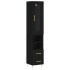 Aparador de madera contrachapada negro 34,5x34x180