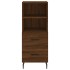 Aparador alto madera contrachapada roble marrón 34,5x34x180