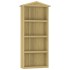 Caseta herramientas jardín 87x33x222 cm madera pino