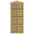 Caseta herramientas jardín 87x33x222 cm madera pino