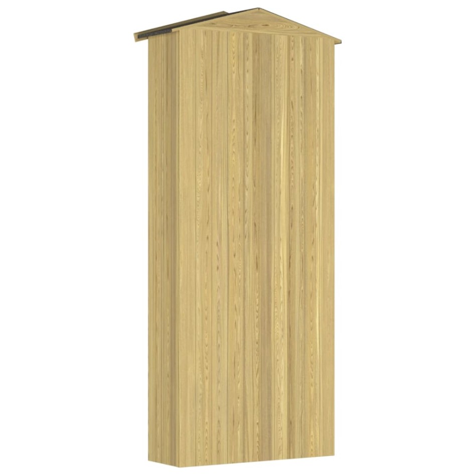 Caseta herramientas jardín 87x33x222 cm madera pino