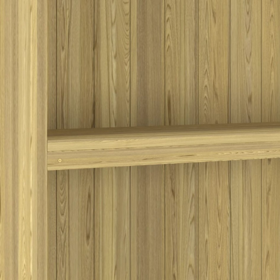 Caseta herramientas jardín 87x33x222 cm madera pino