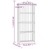 Caseta herramientas jardín 87x33x222 cm madera pino