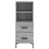 Aparador alto madera contrachapada gris Sonoma 34,5x34x180