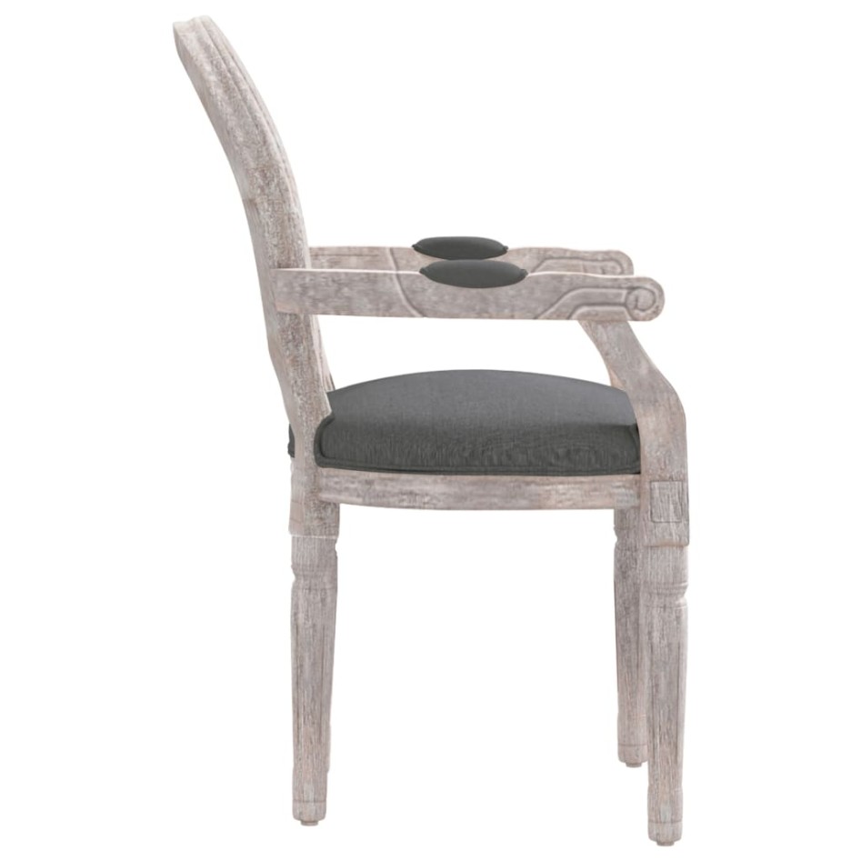Silla de comedor tela gris oscuro 54x56x96,5