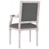 Sillón de tela gris oscuro 54x59x99