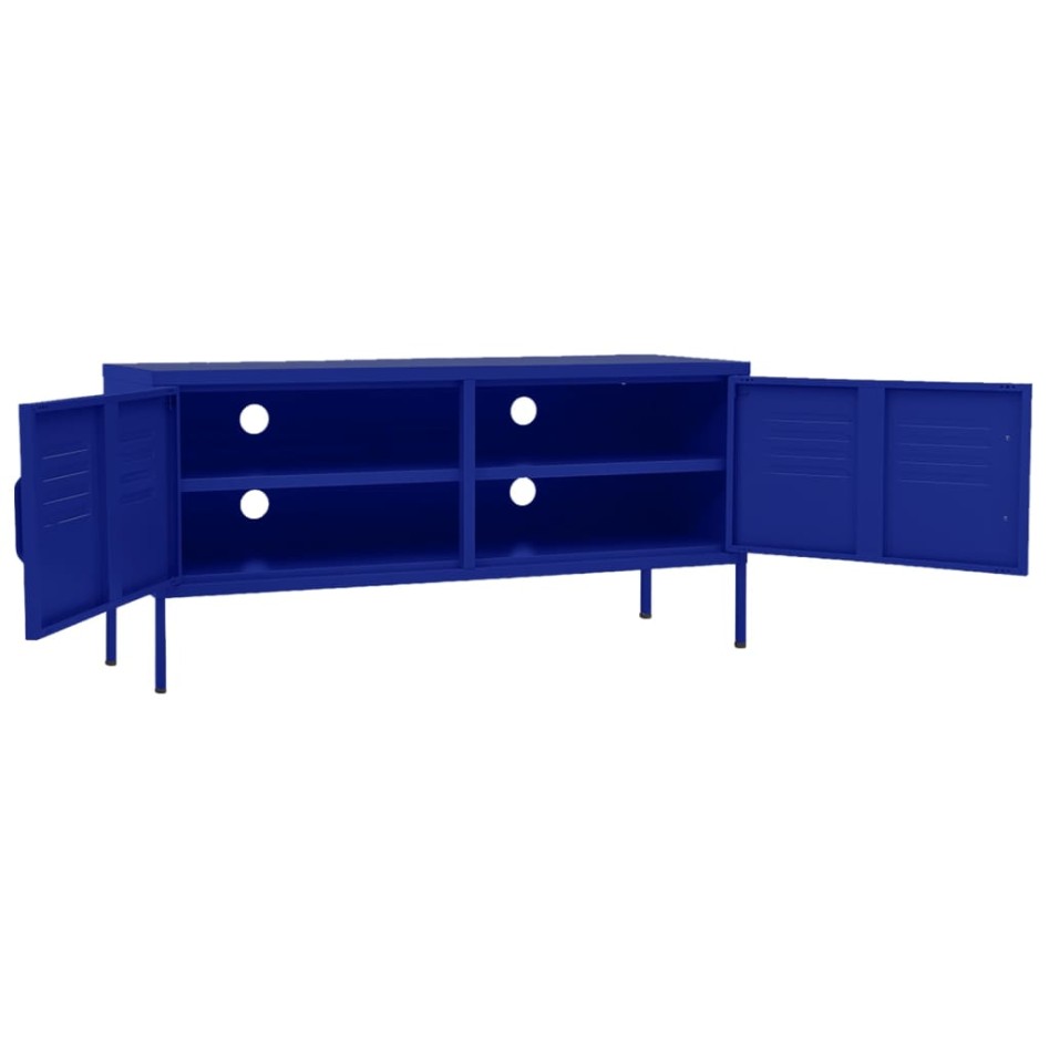 Mueble para TV de acero azul marino 105x35x50