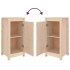 Aparadores 2 uds madera maciza de pino 40x35x80