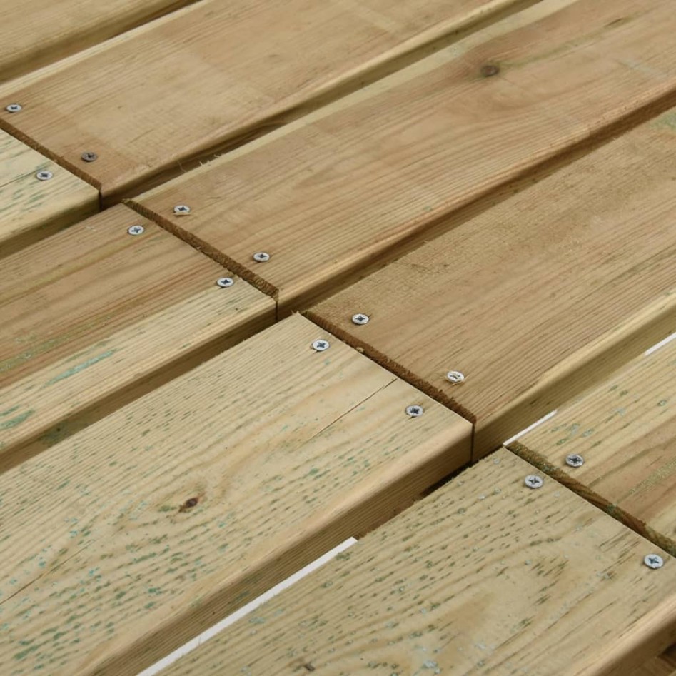 Mesa de jardín de madera 160x79x75