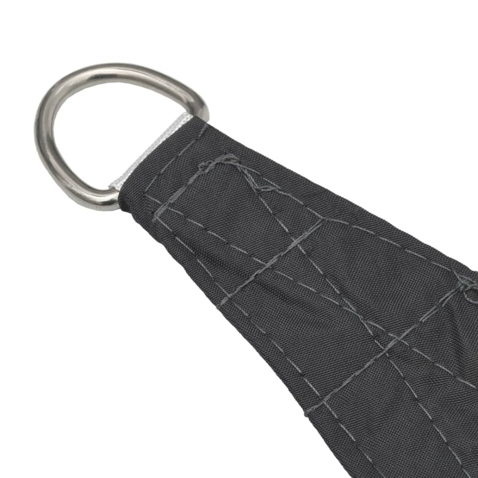 Toldo de vela rectangular tela Oxford gris antracita 5x8