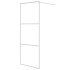 Mampara de ducha vidrio ESG transparente blanco 80x195