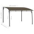Toldo parasol de jardín gris taupe 3x3x2,55