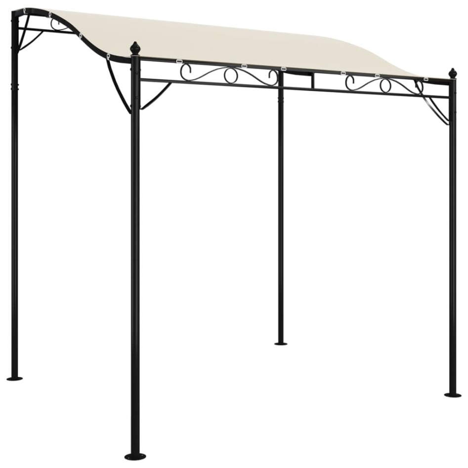 Toldo acero y tela color crema 2x2,3 m 180