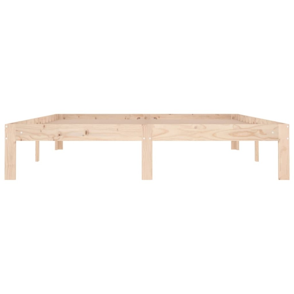 Estructura de cama madera maciza 150x200