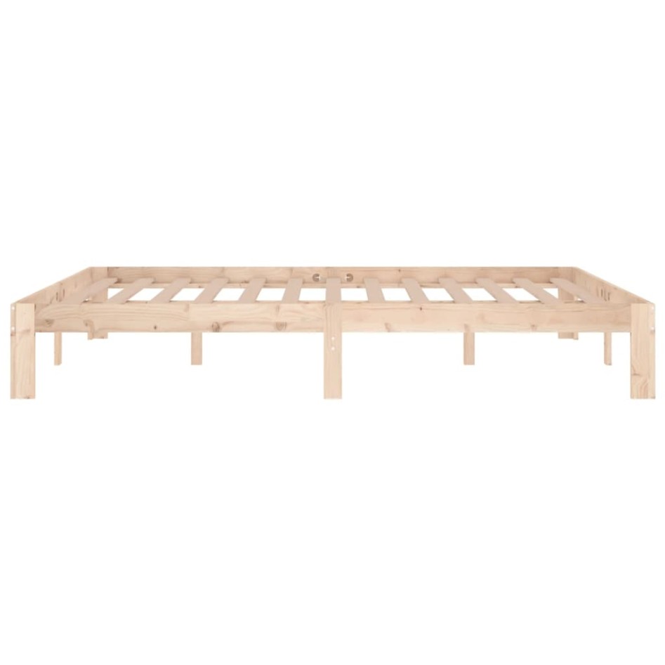 Estructura de cama madera maciza 150x200