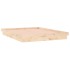 Estructura de cama con LED madera maciza 140x190