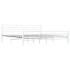 Estructura de cama de metal blanco 200x200