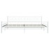 Estructura de cama de metal blanco 200x200