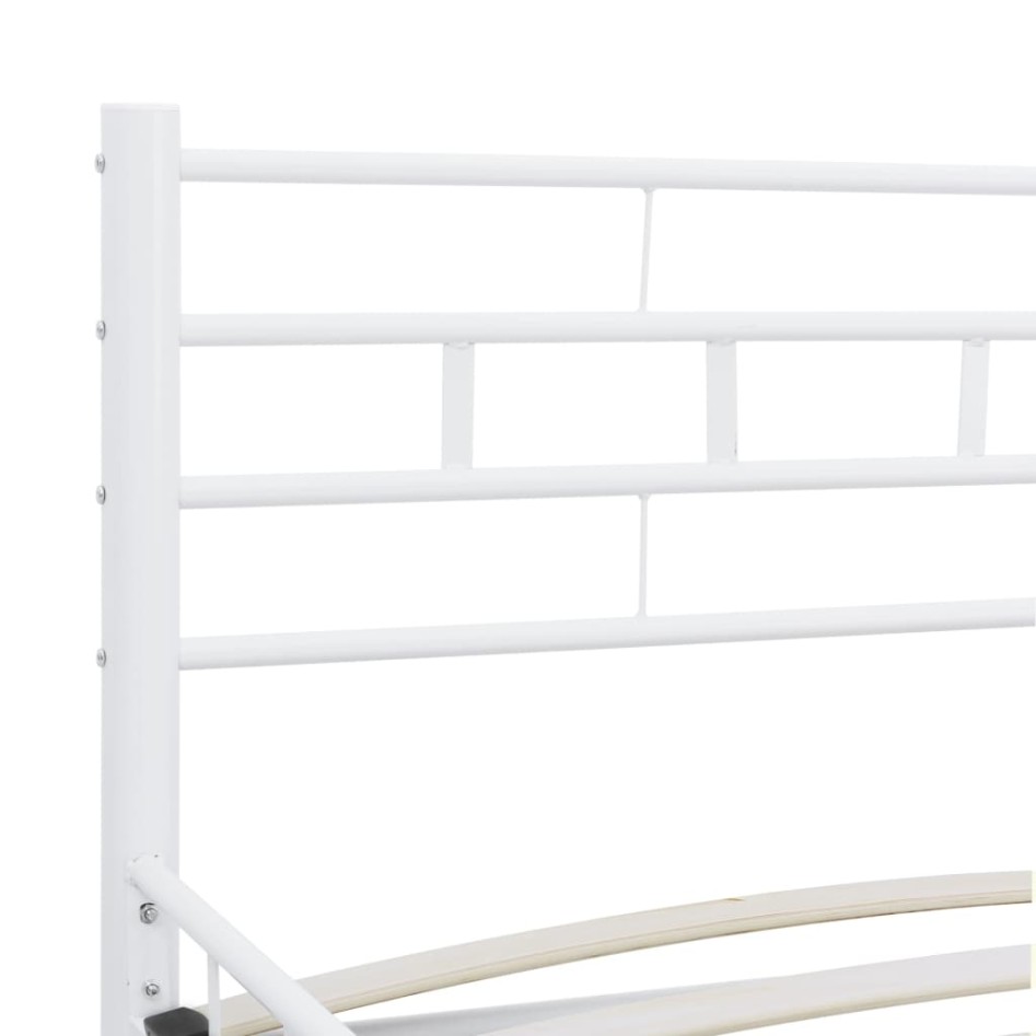 Estructura de cama de metal blanco 200x200