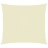 Toldo de vela rectangular tela Oxford color crema 6x7