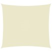 Toldo de vela rectangular tela Oxford color crema 6x7 m