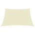 Toldo de vela rectangular tela Oxford color crema 6x7