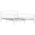 Estructura de cama de metal blanco 140x200