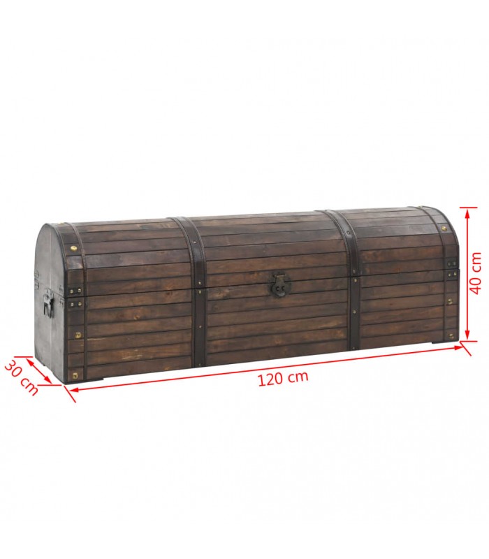 OFERTA -Baúl de almacenaje madera maciza estilo vintage