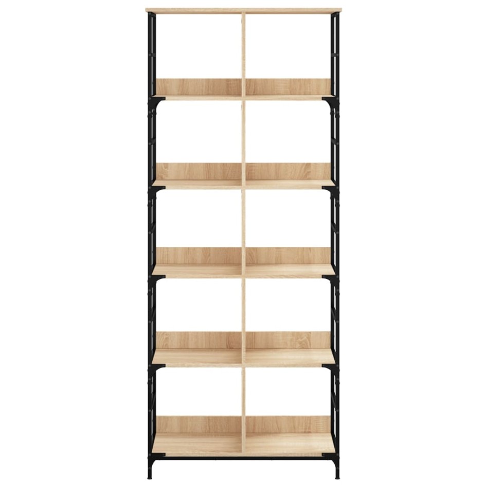 Estantería de madera ingeniería roble Sonoma 78,5x33x188,5