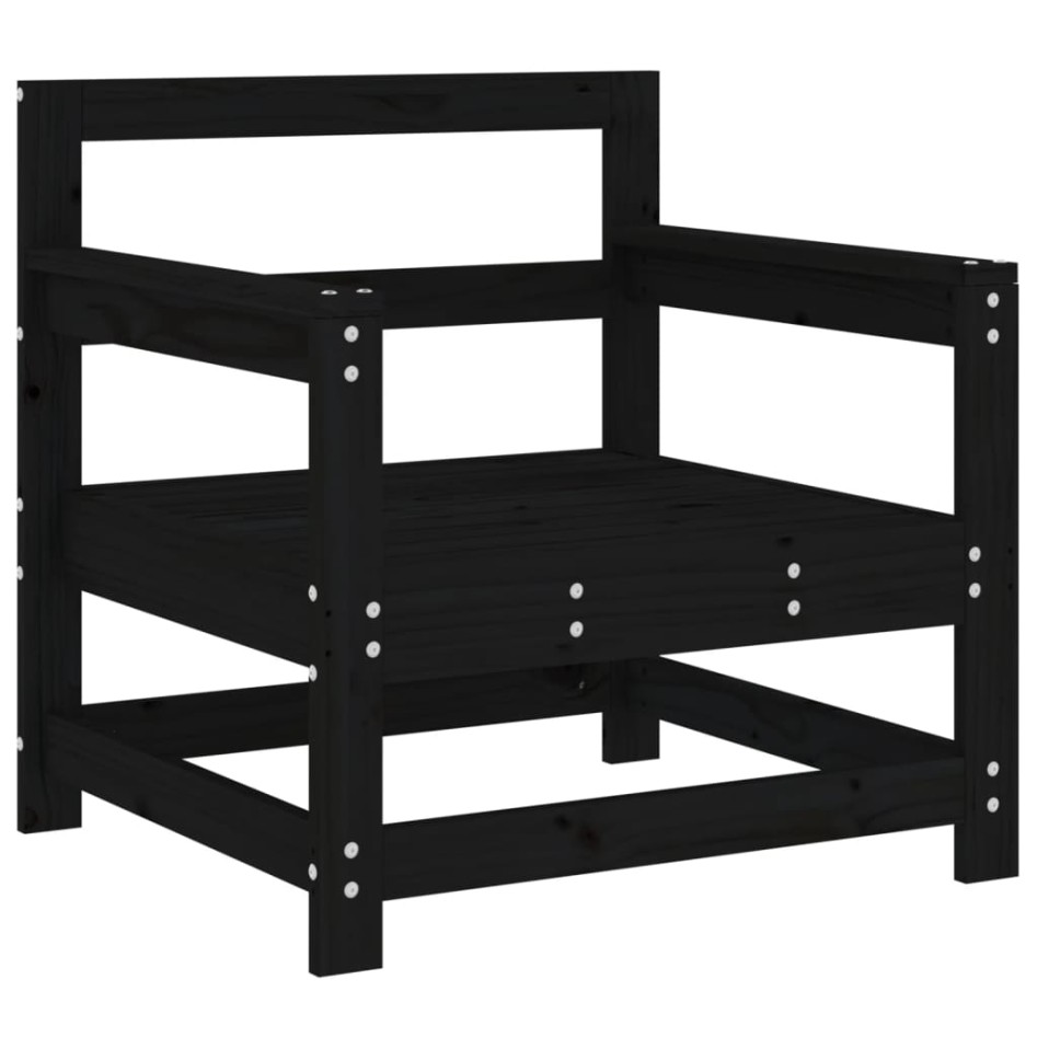 Sillones de jardín con cojines 2 uds madera maciza pino